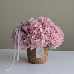 Rosy Bloom Basket