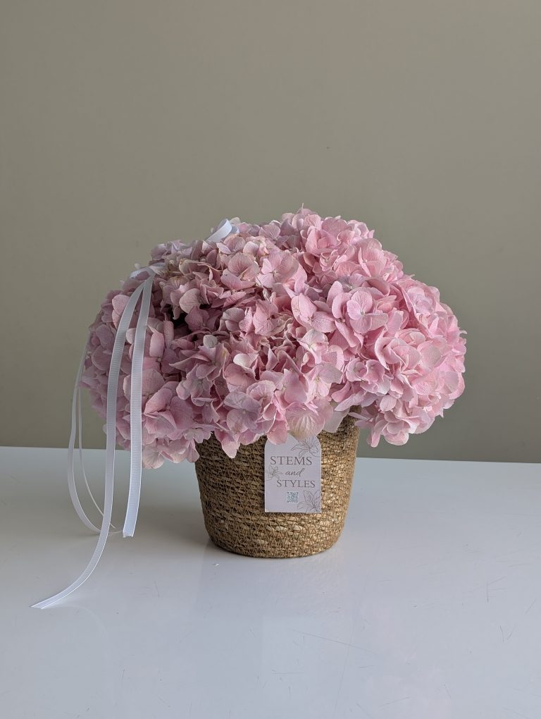 Rosy Bloom Basket