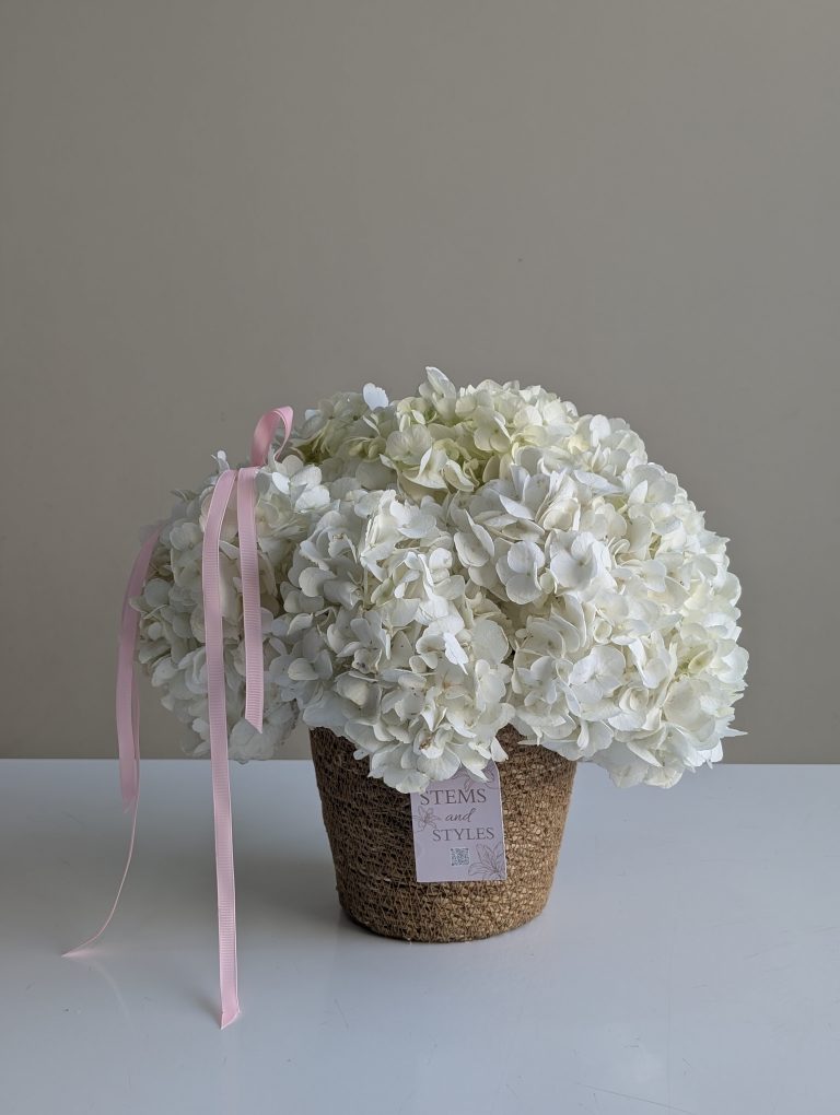 Snow Petal Basket